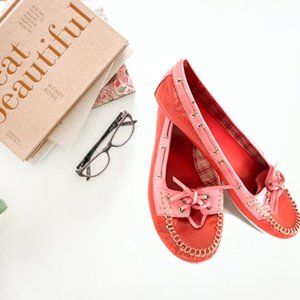 Coach Percycrinkle Patentleather Pink Loafers